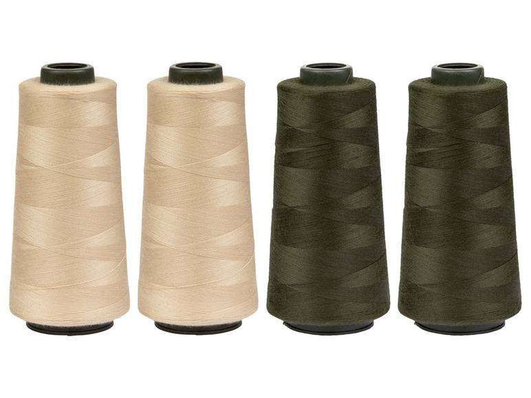 crelando® Overlock Nähgarn, 2.500 m, 4-teilig Super Sparpreis
