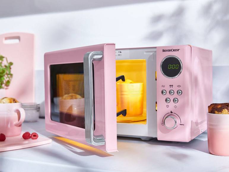 SILVERCREST® KITCHEN TOOLS Mikrowelle »SMWC 700 C1«, 17l, 700 W rosa Kostenlose Rückgabe