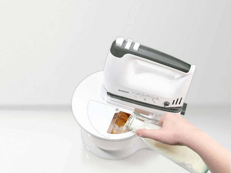 SILVERCREST® KITCHEN TOOLS Handmixer SHMS 300 C2 mit Schüssel und Spritzschutz Bis zu 50% Rabatt