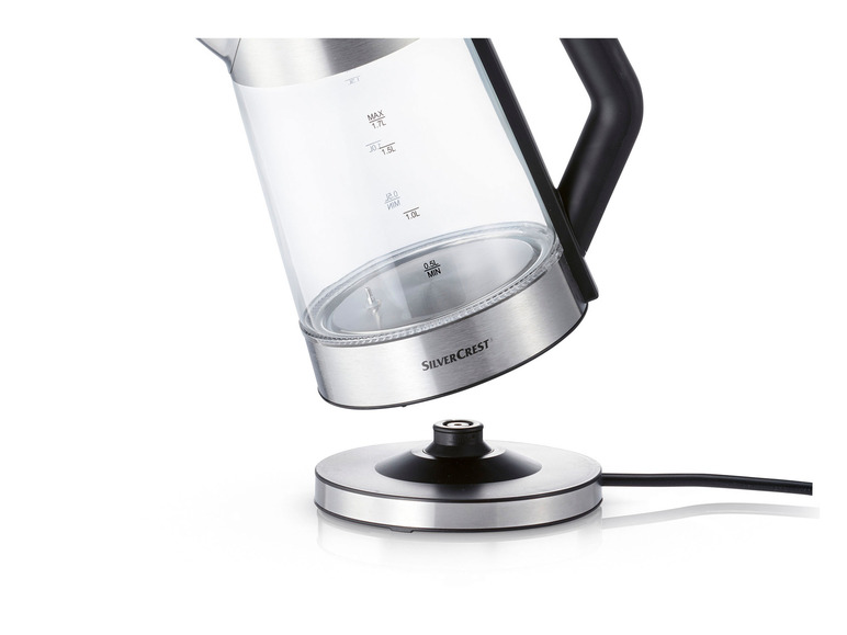 SILVERCREST® KITCHEN TOOLS Digitaler Glas-Wasserkocher »SWGD 3000 A2«, mit Farbwechsel Bis zu 55% Rabatt