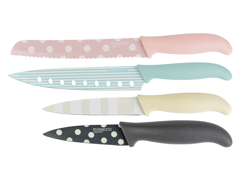 ERNESTO® Edelstahl-Messerset, 4-teilig Super Rabatt