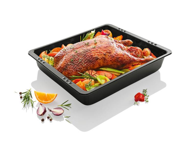 ERNESTO® Emaille-Brat-und-Auflaufform, extrahoher Rand Riesige Rabatte