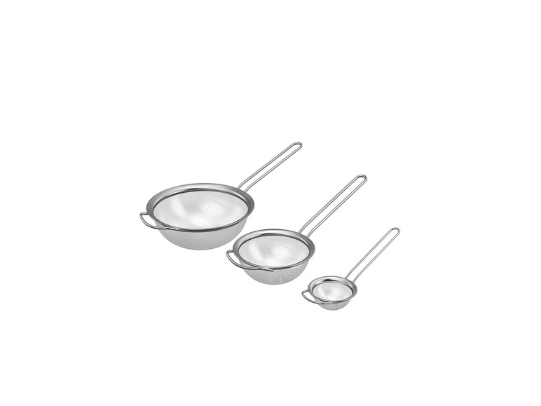 ERNESTO® Edelstahl-Küchensieb-Set, 3 Stück 50% Rabatt für begrenzte Zeit