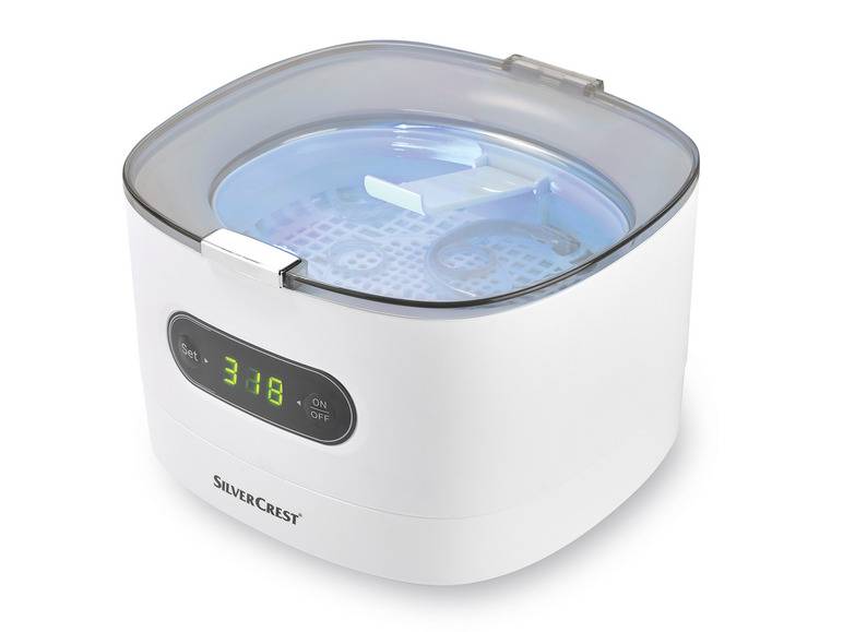 SILVERCREST® Ultraschall-Reinigungsgerät »SUR 48 D5«, weiß Black Friday