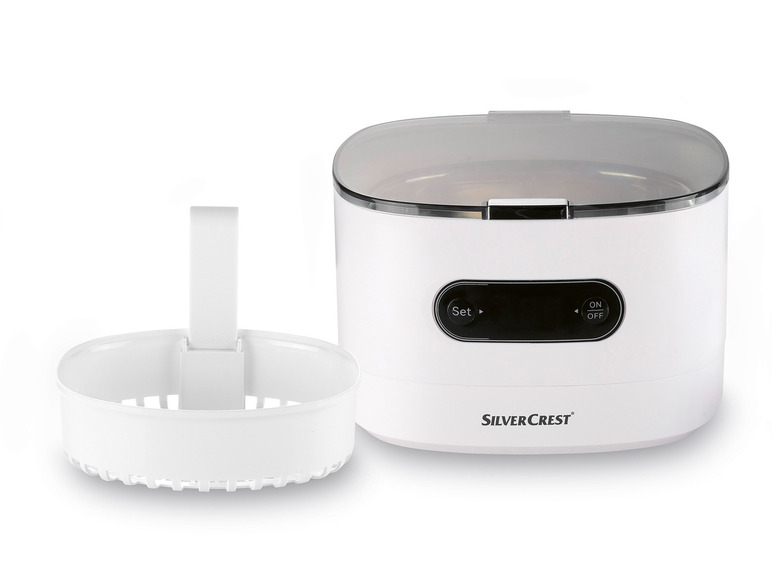 SILVERCREST® Ultraschall-Reinigungsgerät »SUR 48 D5«, weiß Black Friday