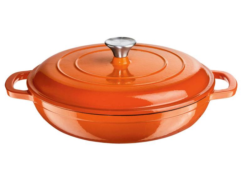 ERNESTO® Gusseisen-Servierpfanne, Ø 30 cm, mit Drop-System Exklusive Angebote