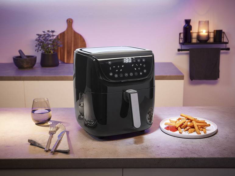 SILVERCREST® KITCHEN TOOLS Heißluftfritteuse Smart XL »SHFS 2150 A1«, 5,5 l, 2150 W Super Sparpreis