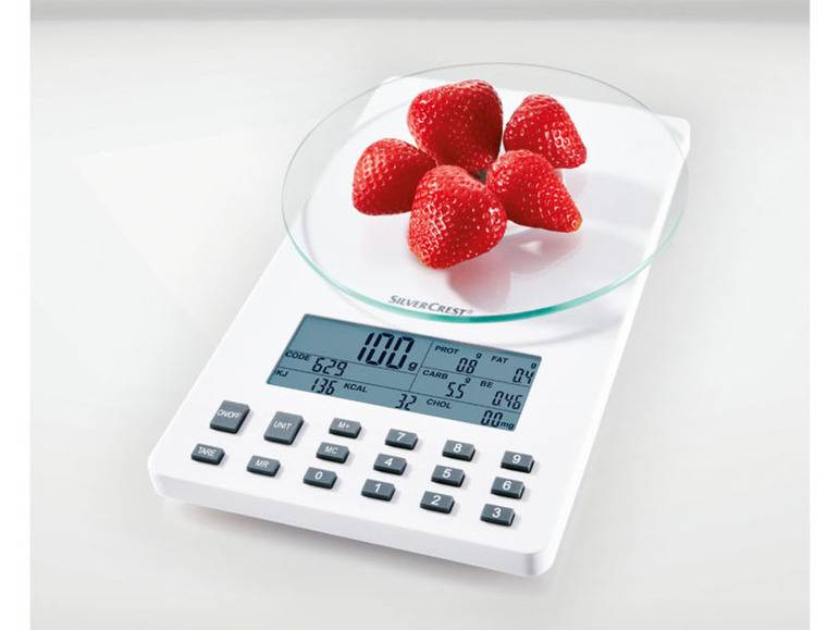 SILVERCREST® KITCHEN TOOLS Nährwert-Analysewaage fit »SNAW 1000 D2« Bis zu 50% Rabatt