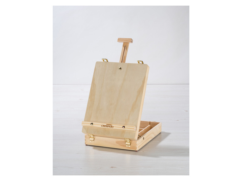 crelando® Koffer-Tischstaffelei 50% Rabatt mit kostenlosem Versand