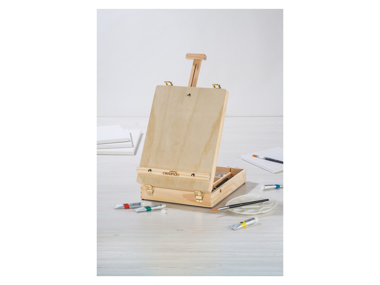 crelando® Koffer-Tischstaffelei 50% Rabatt mit kostenlosem Versand
