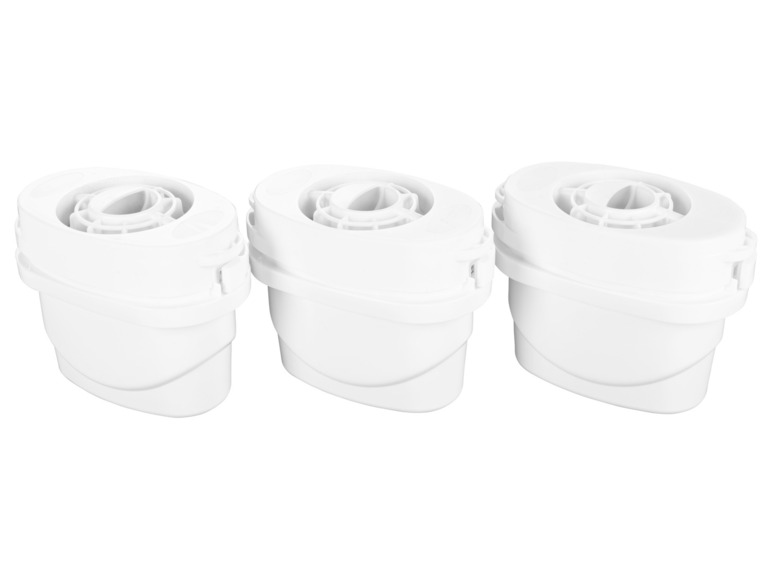 LIVARNO home Wasserfilter-Kartuschen, 3 Stück inkl. Adapter für Brita-Wasserkaraffen Clearance-Verkauf
