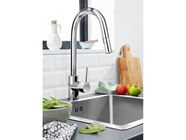 LIVARNO home Design Küchenarmatur, mit Brauseschlauch Preisnachlass