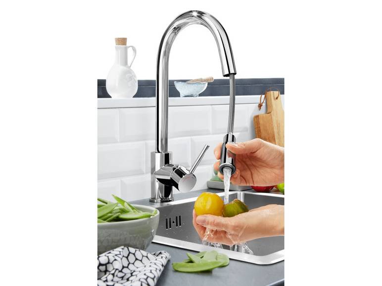 LIVARNO home Design Küchenarmatur, mit Brauseschlauch Preisnachlass