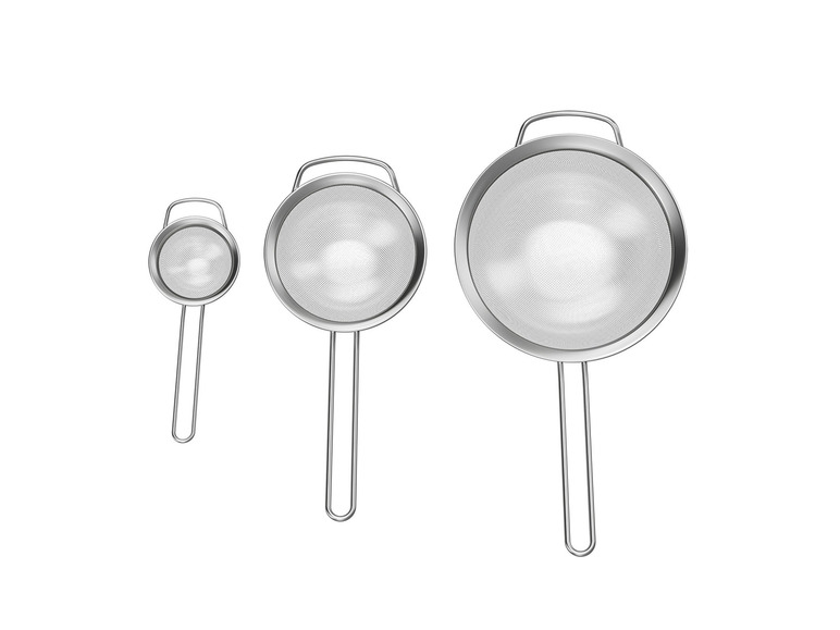 ERNESTO® Küchensieb-Set, 3 Stück, aus Edelstahl Zeitlich begrenztes Angebot