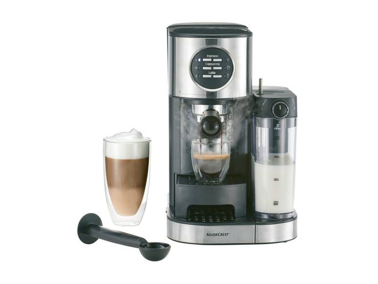 SILVERCREST® KITCHEN TOOLS Espressomaschine mit Milchaufschäumer »SEMM 1470 A2« Blitzangebot