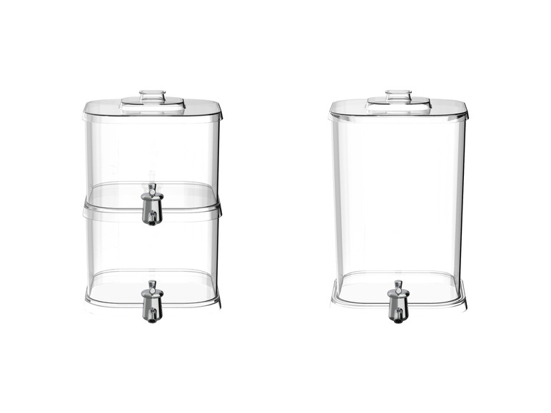 LIVARNO home Getränkespender-Set / Getränkespender, 2 x 4,5 l / 1 x 9 l Vierteljährliche Förderung