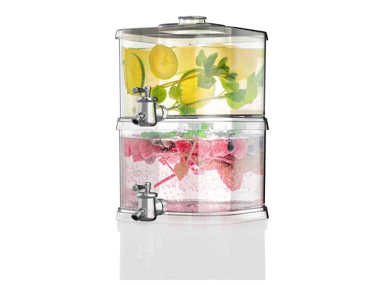 LIVARNO home Getränkespender-Set / Getränkespender, 2 x 4,5 l / 1 x 9 l Vierteljährliche Förderung
