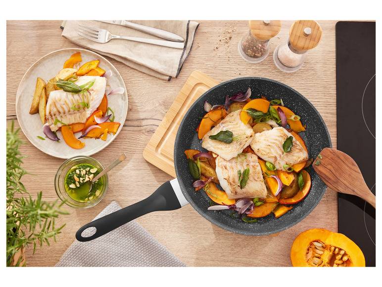 ERNESTO® Aluminium-Pfanne / -Wok, 28 cm, in Granitoptik Begrenzt auf 3 Tage