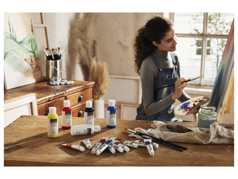 crelando® Rundpinsel- / Flachpinsel-Set, aus Synthetikhaar Online