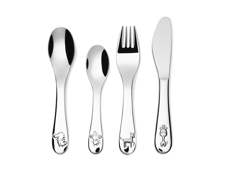 ERNESTO® Kinderbesteck-Set, 4-teilig, hochglanzpoliert Angebote