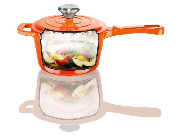 ERNESTO® Gusseisen-Stielkasserolle, Ø 16 cm Osterangebot