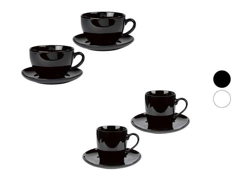 ERNESTO® 2er Set Tassen mit Untertasse, aus hochwertigem Porzellan Muttertagsangebot