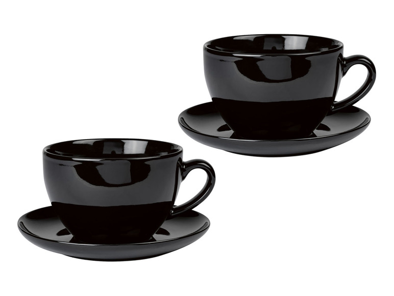 ERNESTO® 2er Set Tassen mit Untertasse, aus hochwertigem Porzellan Muttertagsangebot