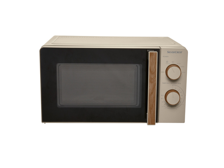 SILVERCREST® KITCHEN TOOLS Mikrowelle SMWH 700 B2, taupe, Holzedsign Nur für heute