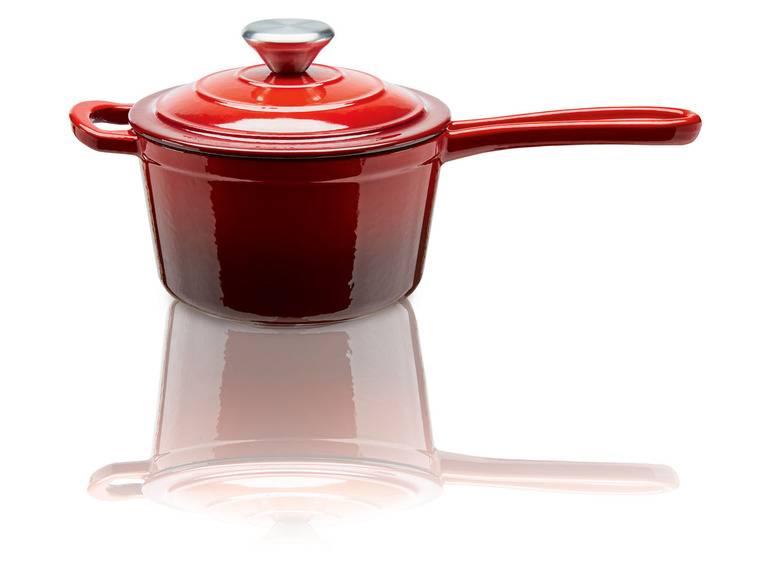 ERNESTO® Stielkasserolle Gusseisen emailliert, 1,5L Super Rabatt
