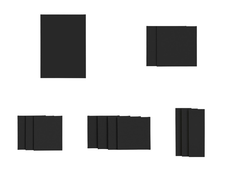 crelando® Leinwand / Leinwand-Set, schwarz vorgrundiert, aus Baumwolle Fabrikladen