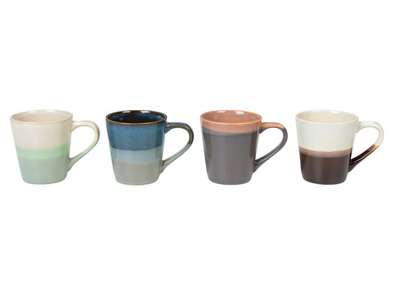 LIVARNO home Kaffeetassen Set / Kaffeekanne, aus glasiertem Steingut Im Verkauf