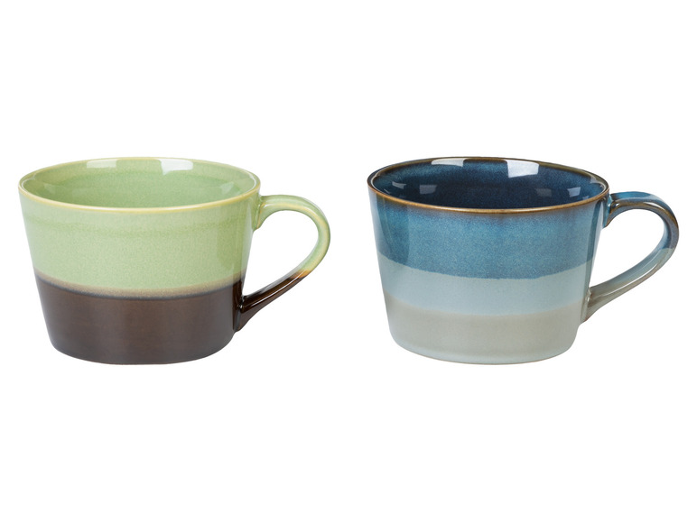 LIVARNO home Kaffeetassen Set / Kaffeekanne, aus glasiertem Steingut Im Verkauf