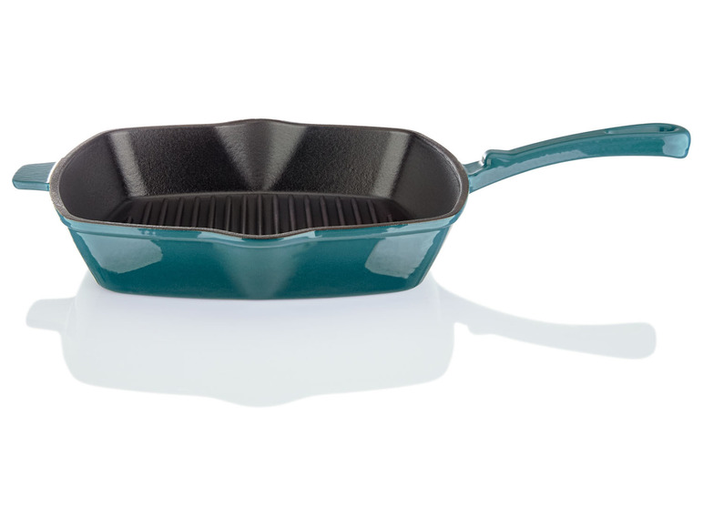 ERNESTO® Gusseisen-Grillpfanne, 24,5 x 24,5 cm, gerillt Rabatte dieses Monats