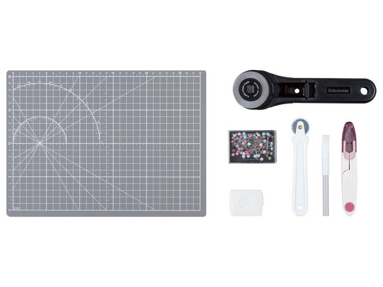crelando® Profi-Schneiderset / Nähgarn-Kollektion / Schneidematte mit Zubehör Outlet