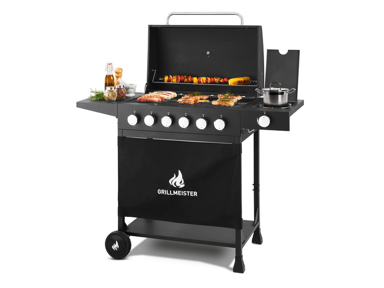 GRILLMEISTER Gasgrill »Memphis«, 6plus1, 18 kW, mit Seitenbrenner Rabatt
