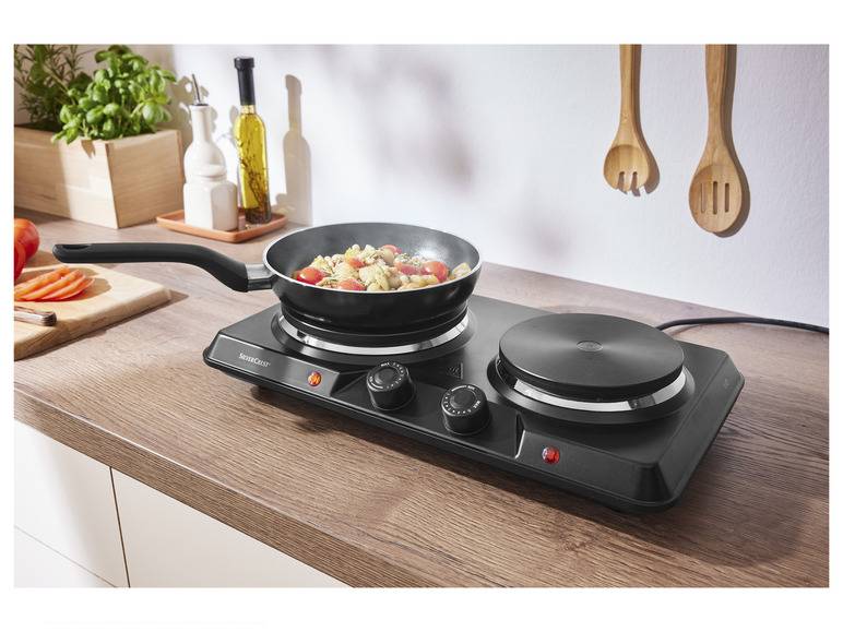 SILVERCREST® KITCHEN TOOLS Doppelkochplatte »SDK 2500 D1«, 2500 W Saisonschlussverkauf