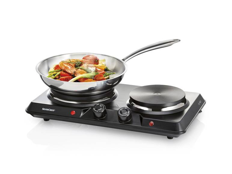 SILVERCREST® KITCHEN TOOLS Doppelkochplatte »SDK 2500 D1«, 2500 W Saisonschlussverkauf
