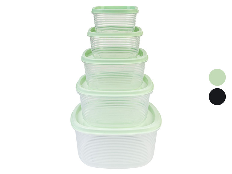 ERNESTO® Vorratsdosen-Set, 5-teilig, stapelbar Lagerräumung