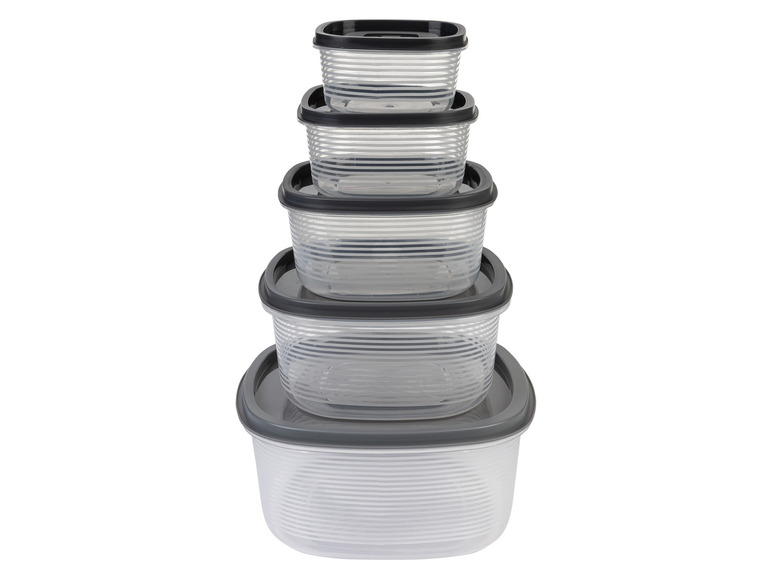 ERNESTO® Vorratsdosen-Set, 5-teilig, stapelbar Lagerräumung