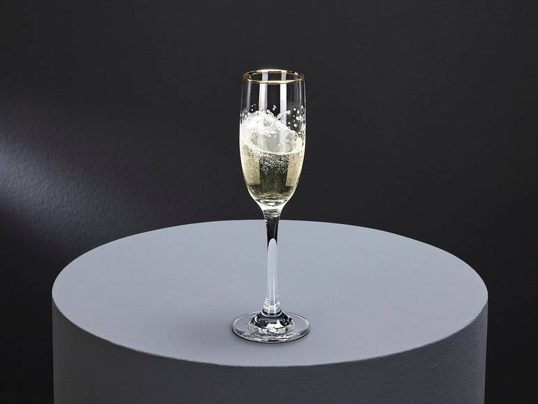 ERNESTO® Glas Set, 6-teilig, mit Goldrand Neuheiten