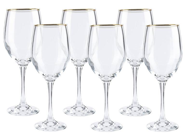 ERNESTO® Glas Set, 6-teilig, mit Goldrand Neuheiten