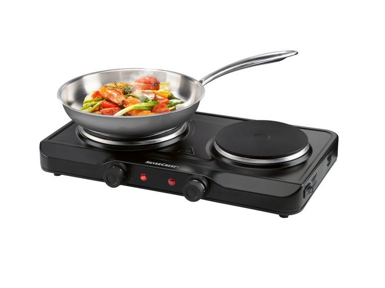 SILVERCREST® KITCHEN TOOLS Doppelkochplatte »SDK 2500 E1 / SDK 2300 E1 / SODK 2500 E1«, 2500 W Nur für heute