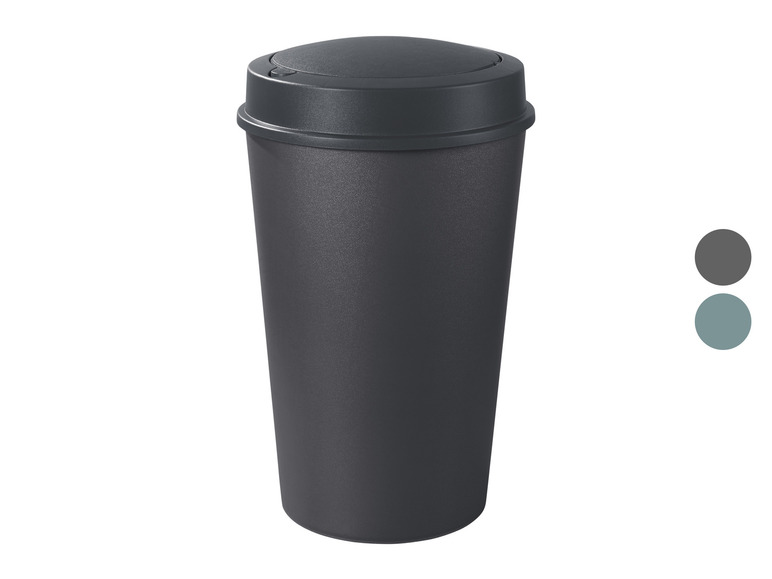 LIVARNO home Abfalleimer, 25 l, mit multifunktionalem 2-in-1 Deckel Begrenzt auf 3 Tage