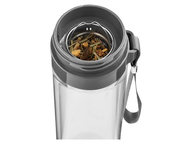 ERNESTO® Trinkflasche mit Zitruspresse/ Trinkflasche mit Infuser Auslauf