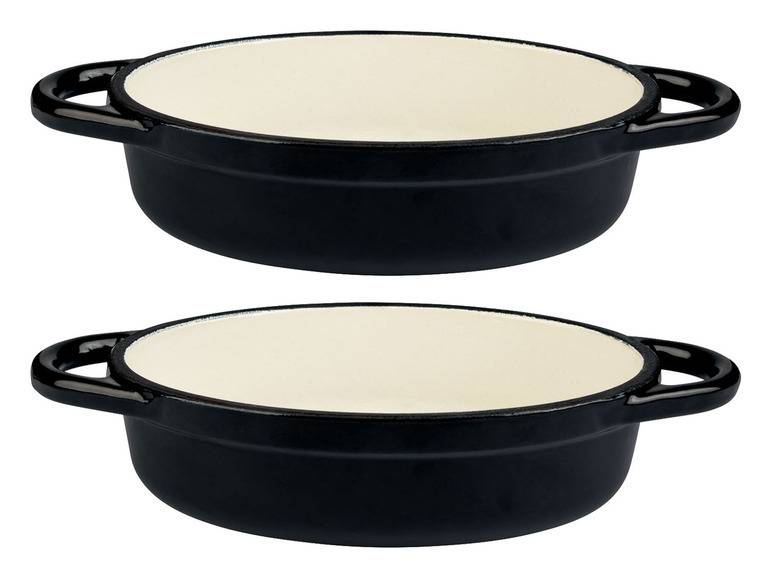 ERNESTO® Mini-Gusseisen-Auflaufformen, 14,5 x 10 cm, 2 Stück Angebote