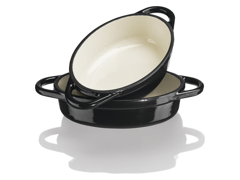 ERNESTO® Mini-Gusseisen-Auflaufformen, 14,5 x 10 cm, 2 Stück Angebote