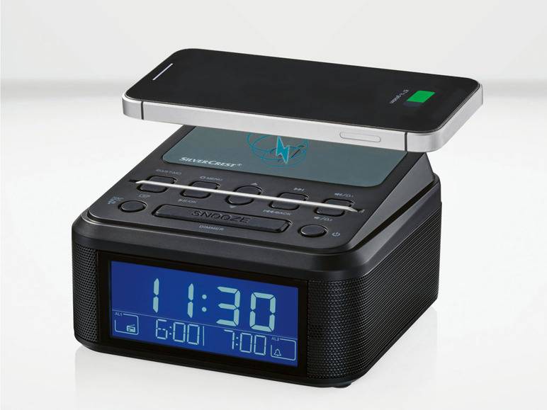 SILVERCREST® Uhrenradio, mit Qi Ladung, DAB+, Bluetooth Neueste Mode