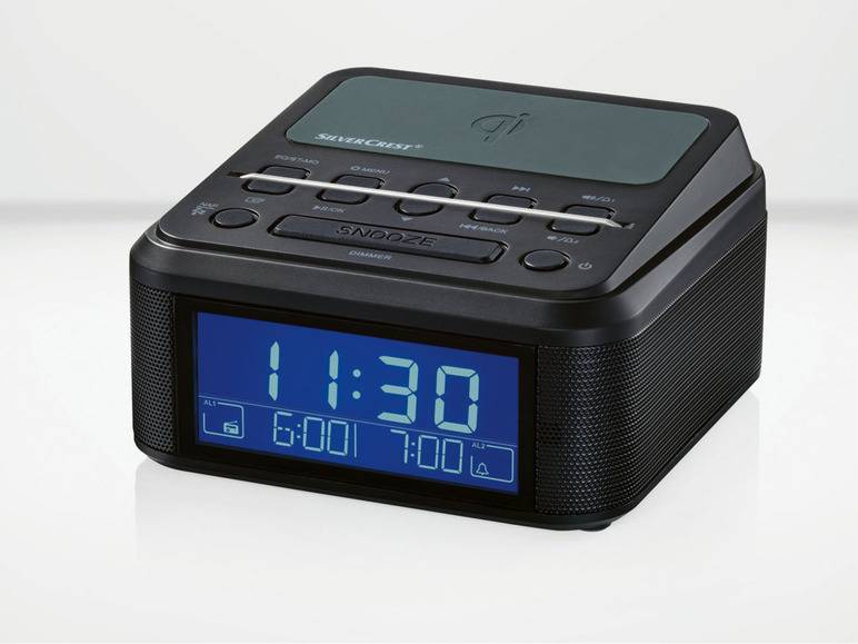 SILVERCREST® Uhrenradio, mit Qi Ladung, DAB+, Bluetooth Neueste Mode