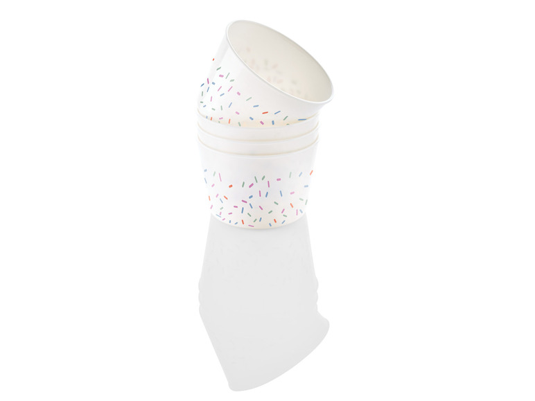 ERNESTO® Eisbecher-Set \ Sundae-Waffelbecher-Set \ Trinkbecher-Set, BPA-frei Letzter Tag