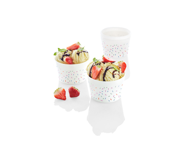 ERNESTO® Eisbecher-Set \ Sundae-Waffelbecher-Set \ Trinkbecher-Set, BPA-frei Letzter Tag